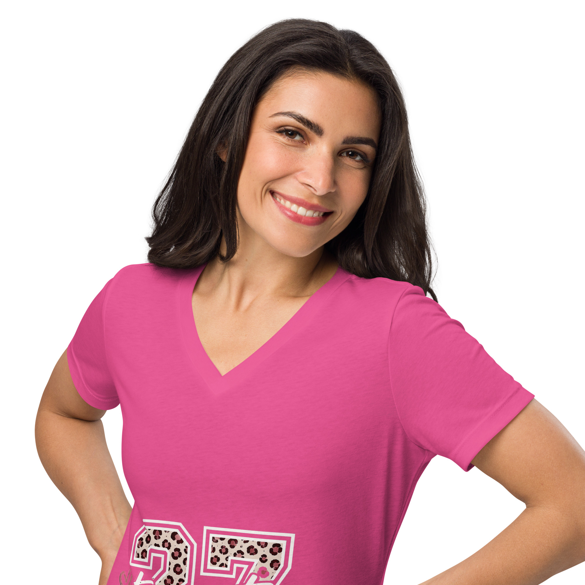 Women’s relaxed v-neck t-shirt - Image 9
