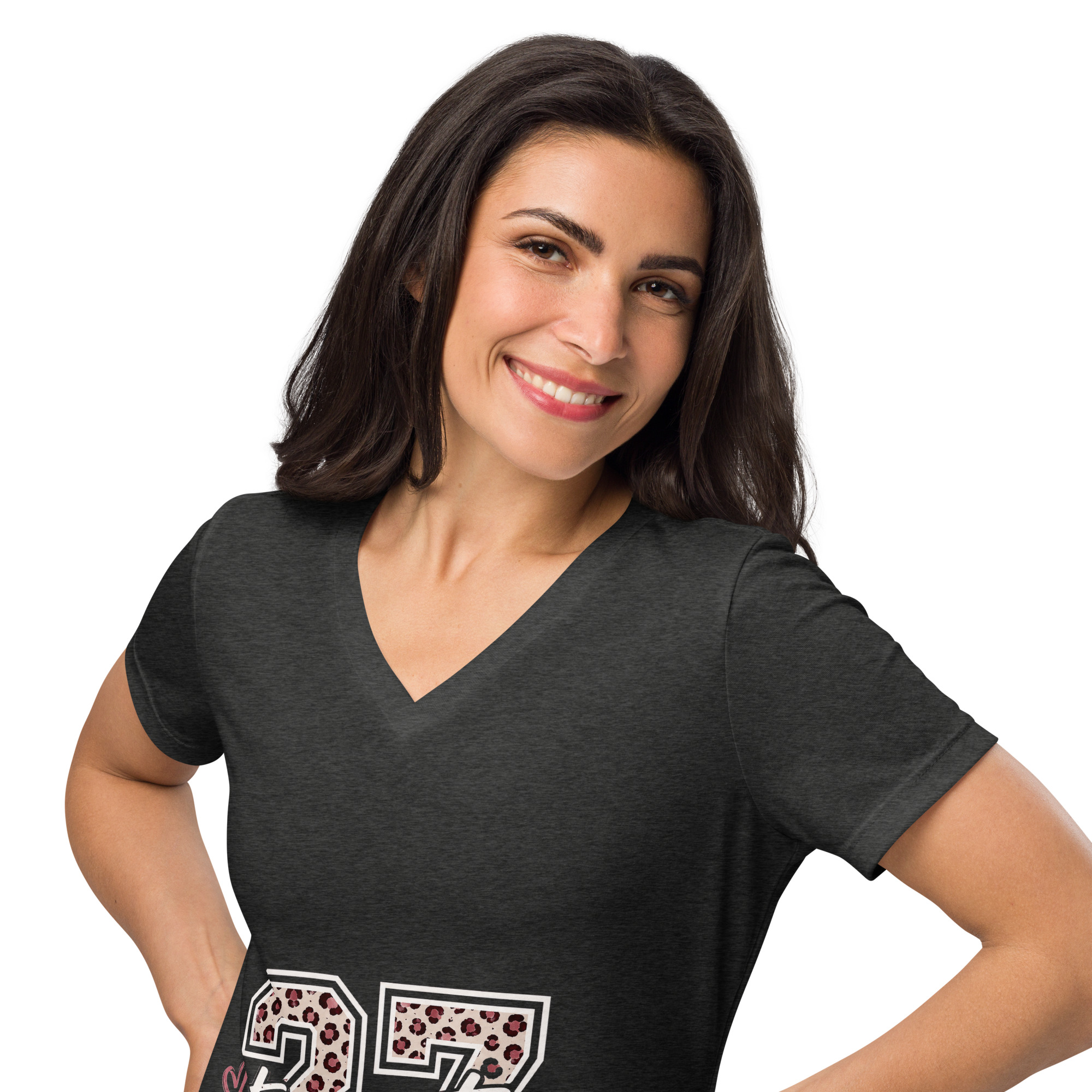 Women’s relaxed v-neck t-shirt - Image 3