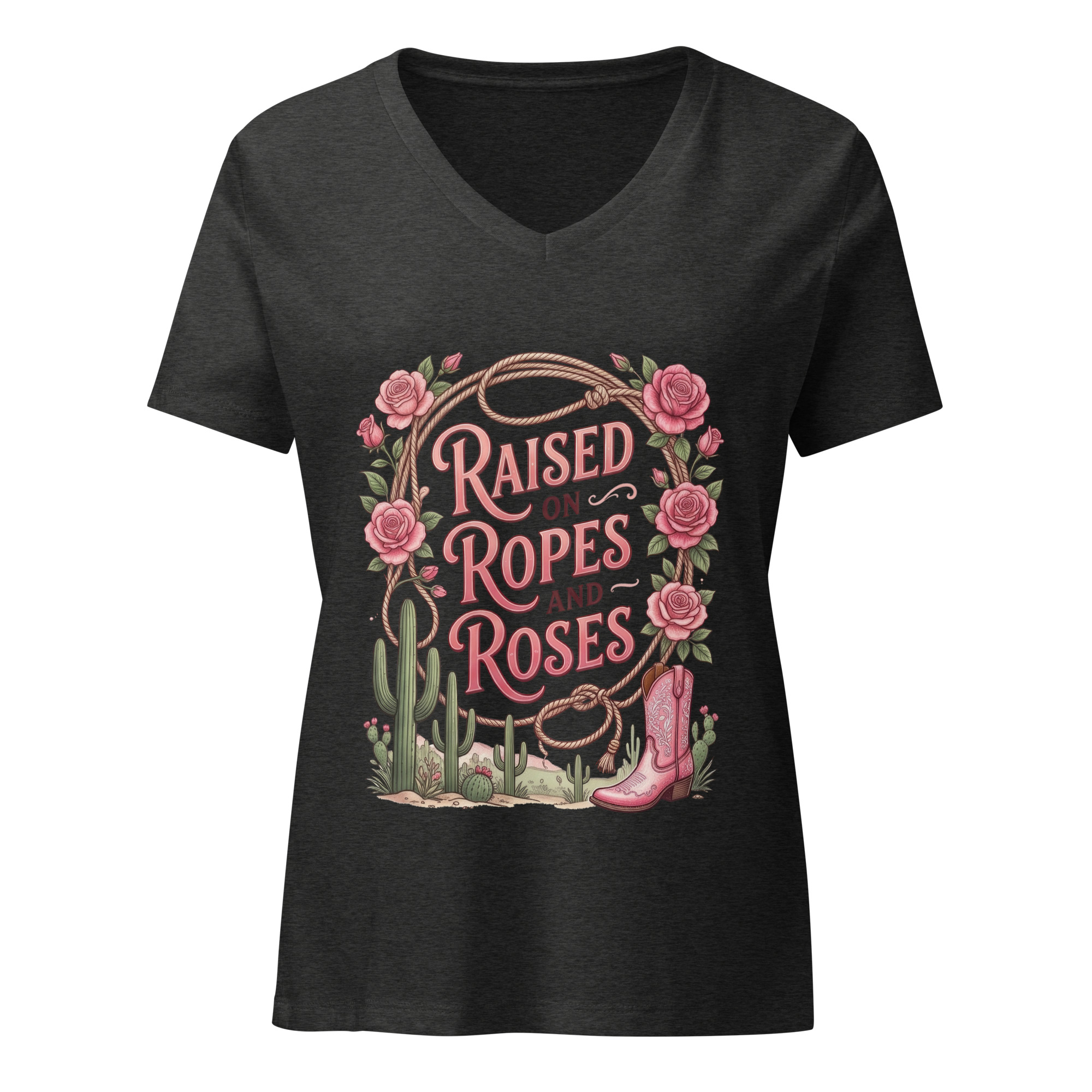 Women’s relaxed v-neck t-shirt - Image 3