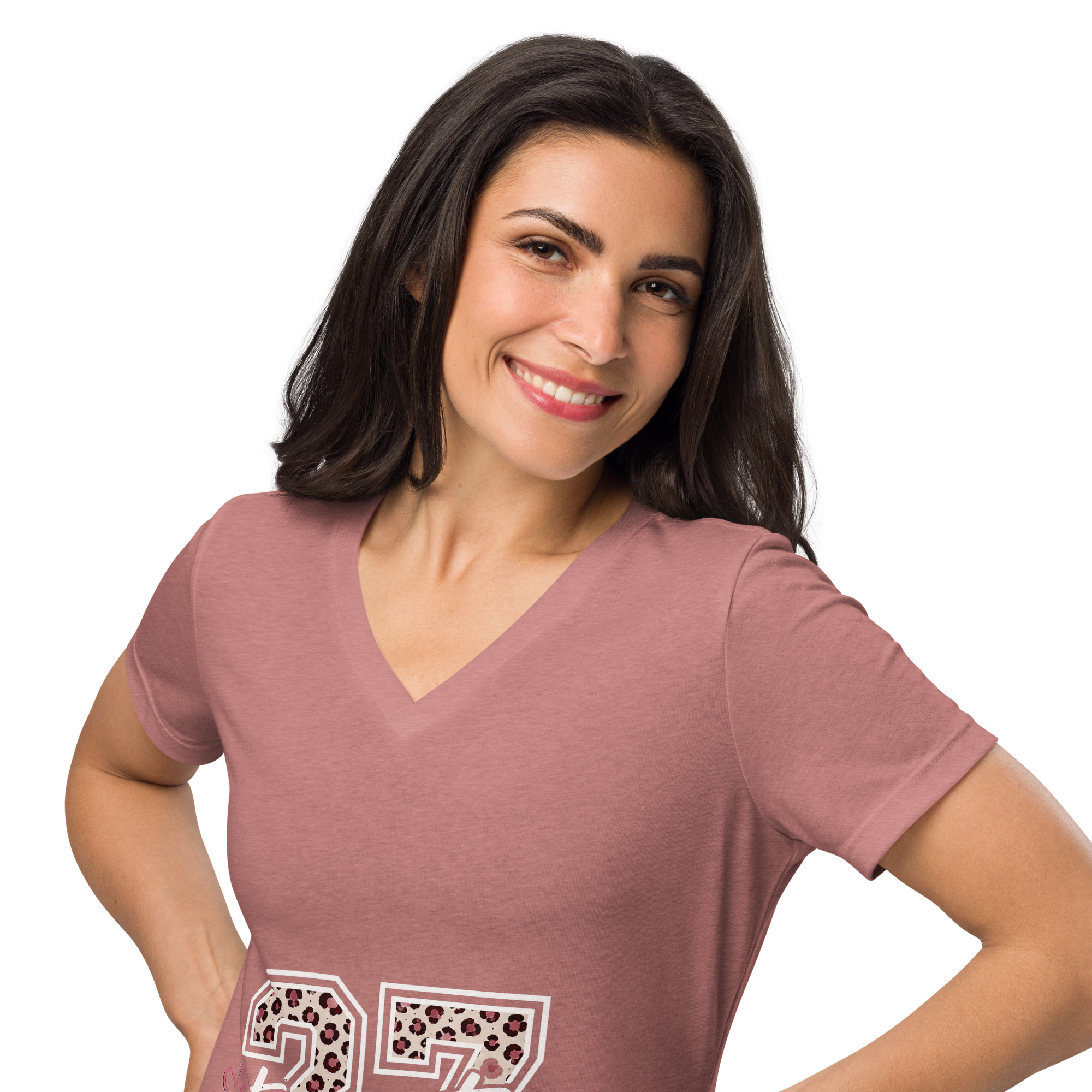 Women’s relaxed v-neck t-shirt - Image 12