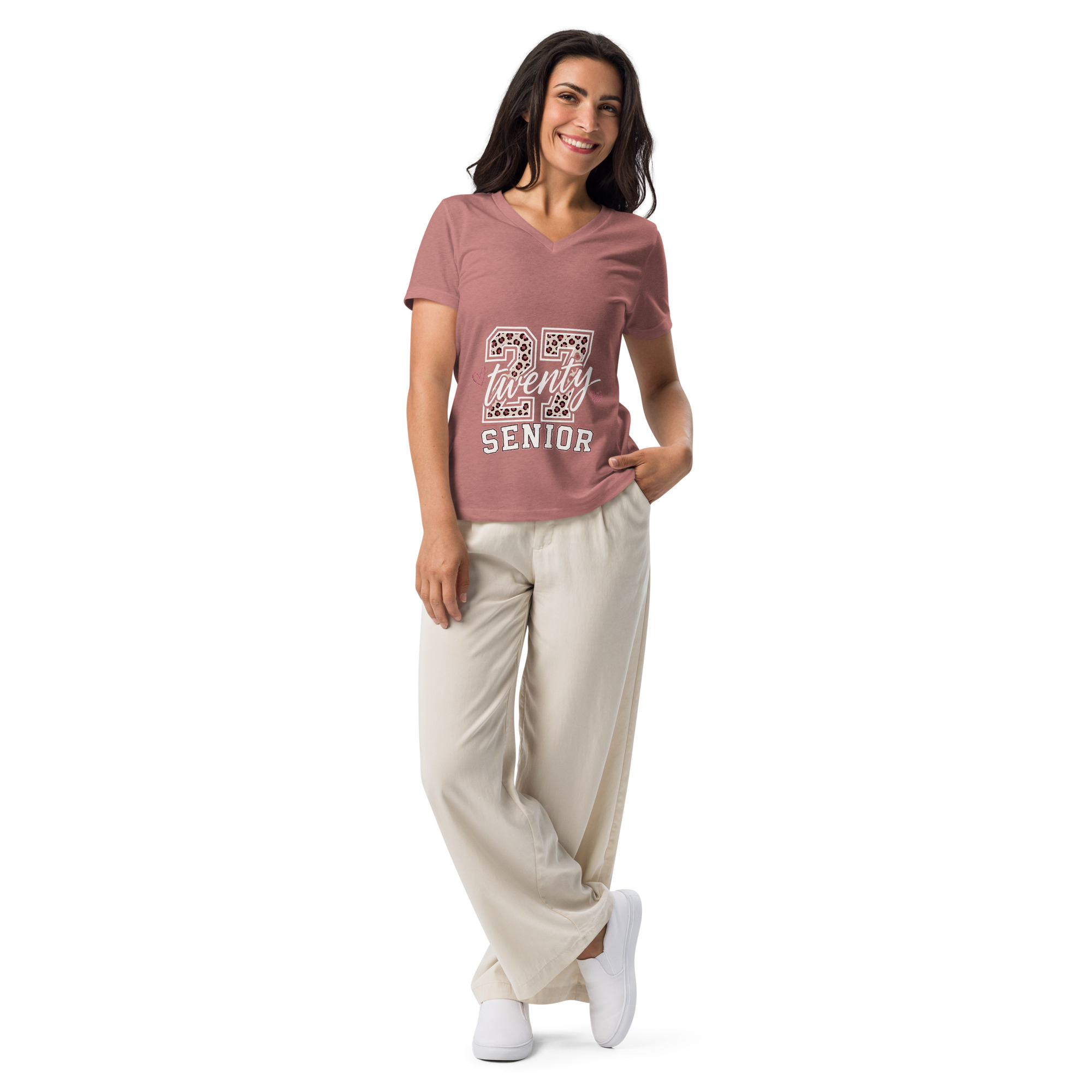 Women’s relaxed v-neck t-shirt - Image 11