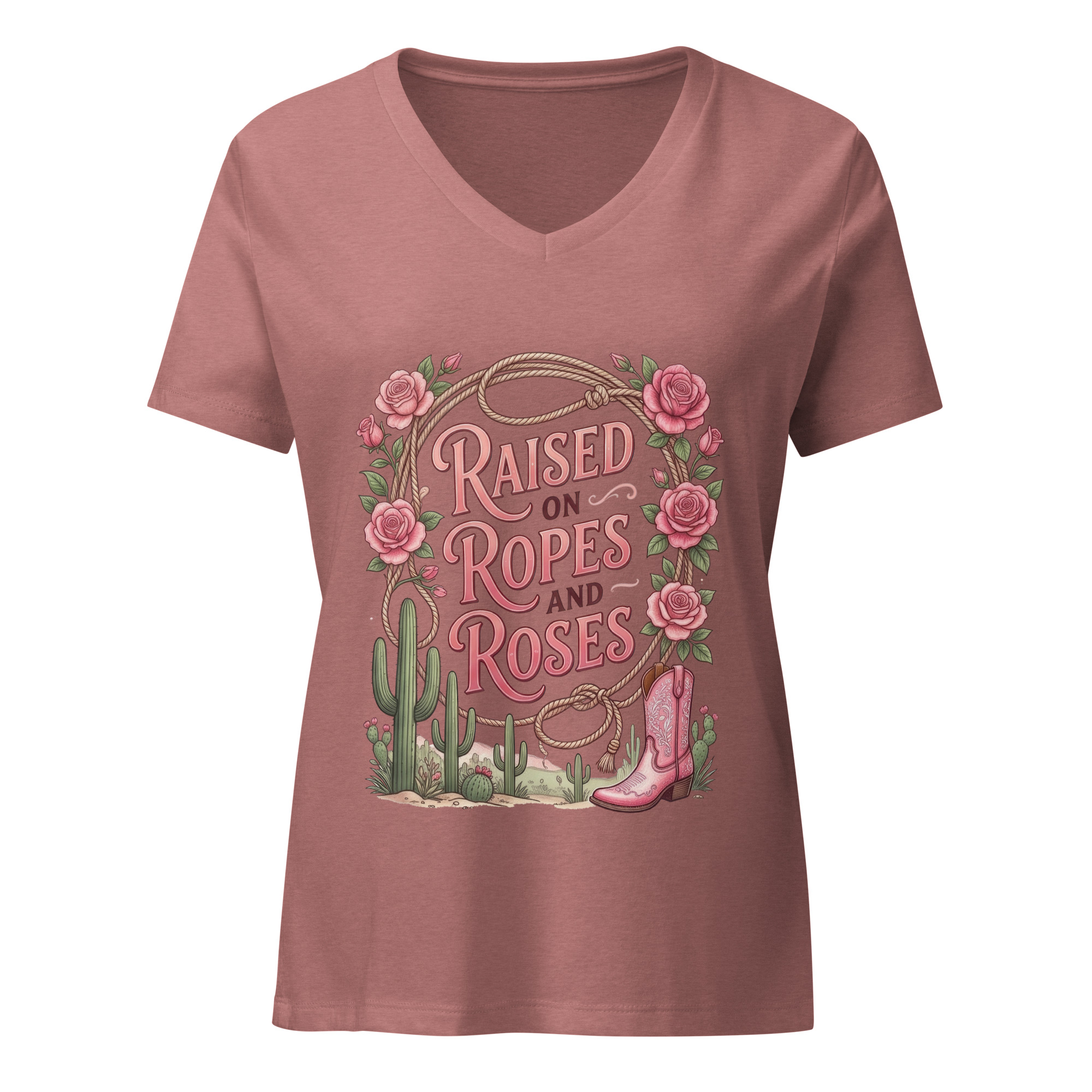 Women’s relaxed v-neck t-shirt - Image 5