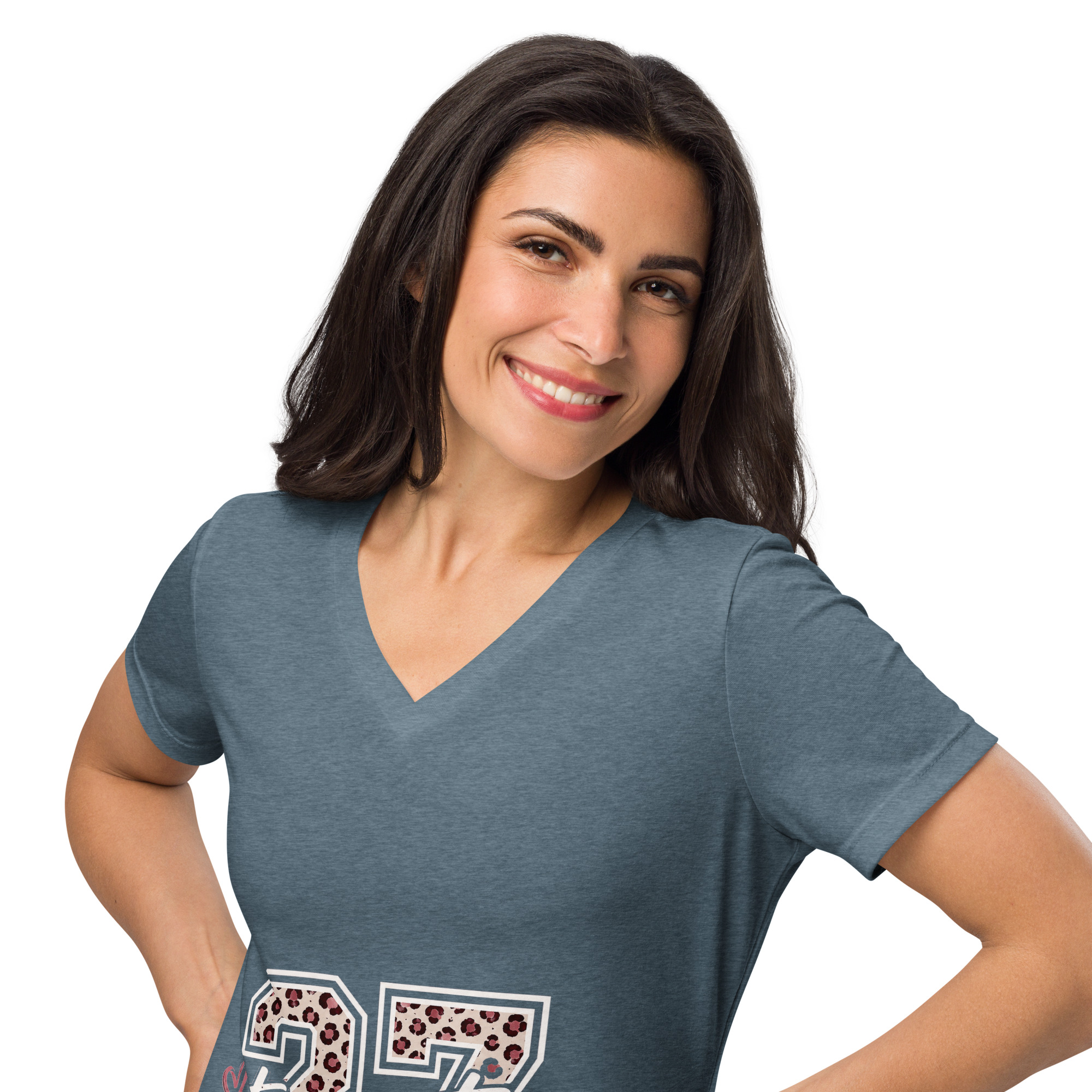 Women’s relaxed v-neck t-shirt - Image 6