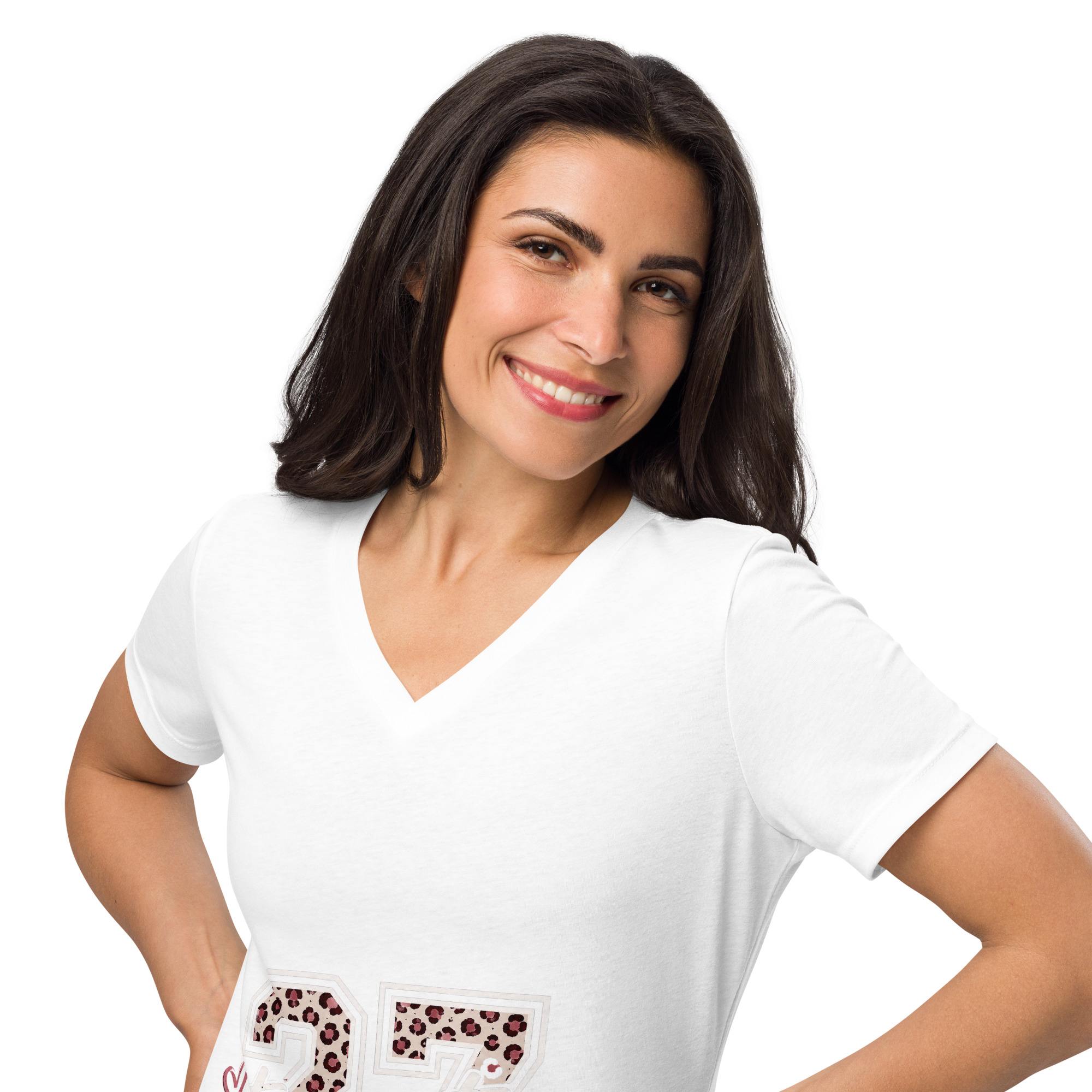 Women’s relaxed v-neck t-shirt - Image 18