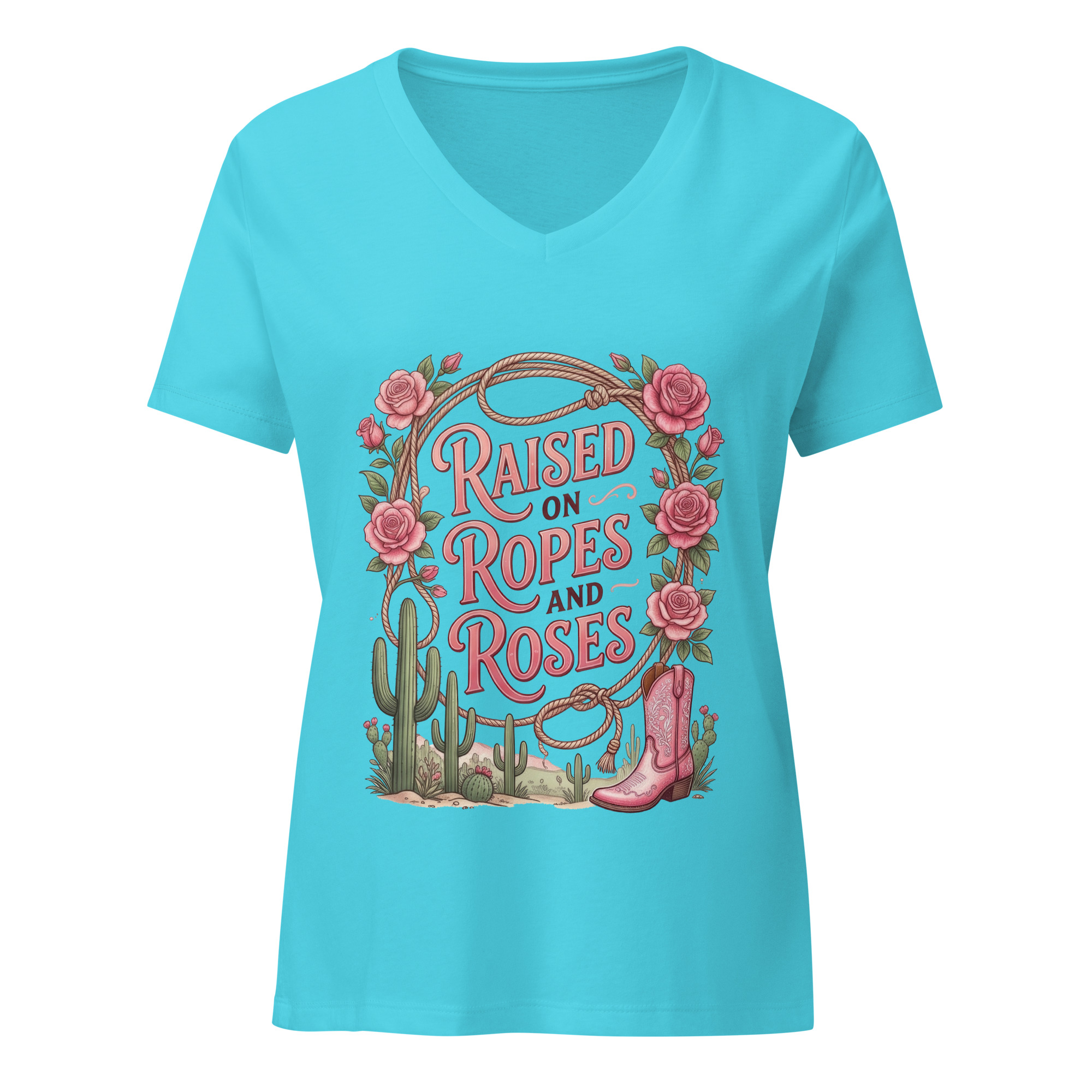 Women’s relaxed v-neck t-shirt - Image 6
